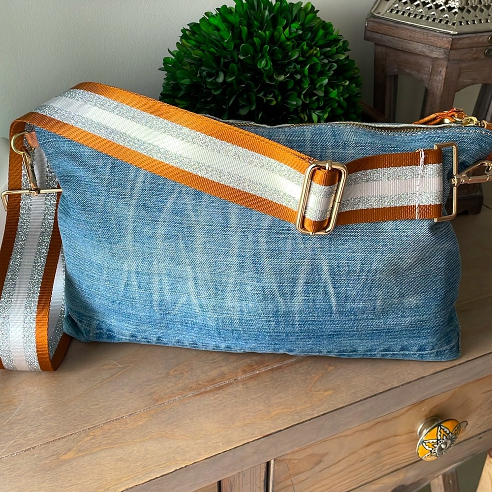 🎀UPCYCLED HOBO SHOULDER/CLUTCH BAG NEW🎀 - Picture 4 of 6